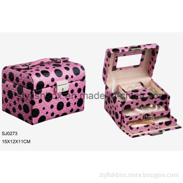 Portable Elegant Travel Jewelry Box (SJ0273)